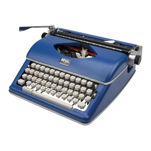 Royal Consumer Classic Retro Manual Typewriter (Classic Blue)