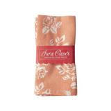 June Clever  Collector's Edition, Fabric Napkins for Dining 17X17in (Good Heart Smart Mouth, 4 Cloth Napkins)