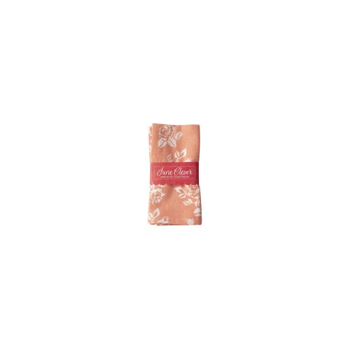 June Clever  Collector's Edition, Fabric Napkins for Dining 17X17in (Good Heart Smart Mouth, 4 Cloth Napkins)