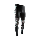 MCDAVID Men's Recovery Max Tight (Black/Hydro Camo Bright Teal - 2XL)