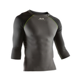 McDavid 3/4 Sleeve Recovery Max Shirt (Charcoal/Black/Bright Yellow - Small)