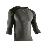 MCDAVID 3/4 Sleeve Recovery Max Shirt (Charcoal/Black/Bright Yellow - XL)