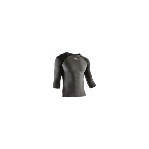 MCDAVID 3/4 Sleeve Recovery Max Shirt (Charcoal/Black/Bright Yellow - XL)