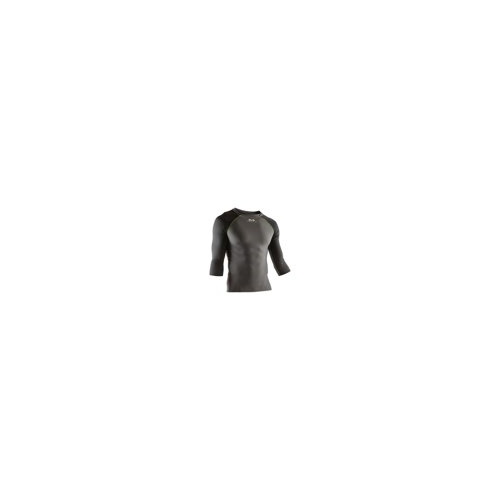 MCDAVID 3/4 Sleeve Recovery Max Shirt (Charcoal/Black/Bright Yellow - XL)