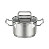 Rosle Expertiso Stainless Steel High Casserole Pot with Glass Lid (6.3-Inch)
