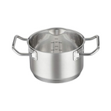 Rosle Expertiso Stainless Steel High Casserole Pot with Glass Lid (6.3-Inch)