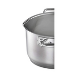 Rosle Expertiso Stainless Steel High Casserole Pot with Glass Lid (6.3-Inch)