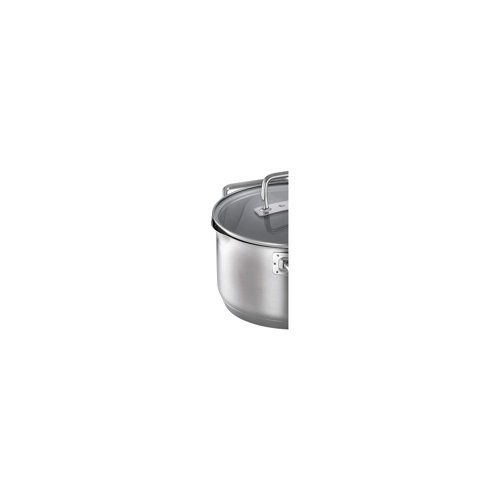 Rosle Expertiso Stainless Steel High Casserole Pot with Glass Lid (6.3-Inch)