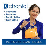 Chantal Ceramic Tea Caddy Set w/ Bamboo Lid and Tea Ball Infuser (White)