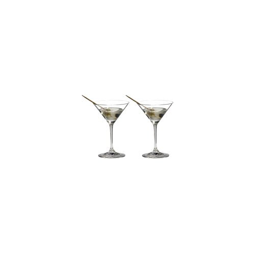 Riedel Vinum Martini Glasses (Set of 4) with Wine Pourer and Polishing Cloth