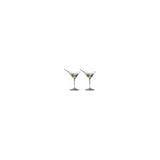 Riedel Vinum Martini Glasses (Set of 4) with Wine Pourer and Polishing Cloth