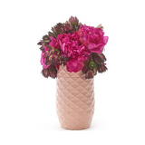 Amaranth 10-Inch Floral Care Shock Resistant Smarter Vase (Blush Pink)