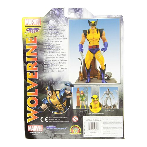 Diamond Select Toys 7-Inch Wolverine Action Figure with Deluxe Weapon X-Base