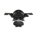 Weber Q 1200 Gas Grill - LP Gas (Black) with Grill Cover