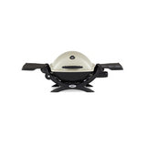 Weber Q1200 Liquid Propane Grill (Titanium) Starter Bundle
