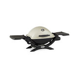 Weber Q1200 Liquid Propane Grill (Titanium) Starter Bundle