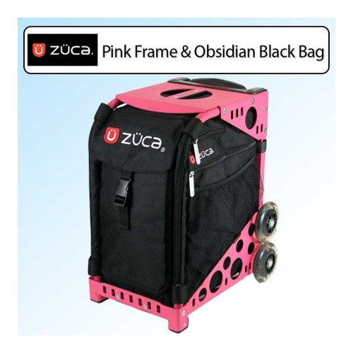 Zuca Obsidian Black Sport Insert Bag & Pink Frame