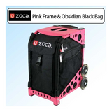 Zuca Obsidian Black Sport Insert Bag & Pink Frame