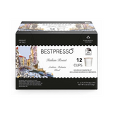 Bestpresso Coffee 12-Count Italian Roast Single Serve K-Cup