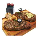 Broil King 61138 4.75-inch Mini Thermometers (Black and Burgundy, 4-Pack)