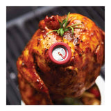 Broil King 61138 4.75-inch Mini Thermometers (Black and Burgundy, 4-Pack)