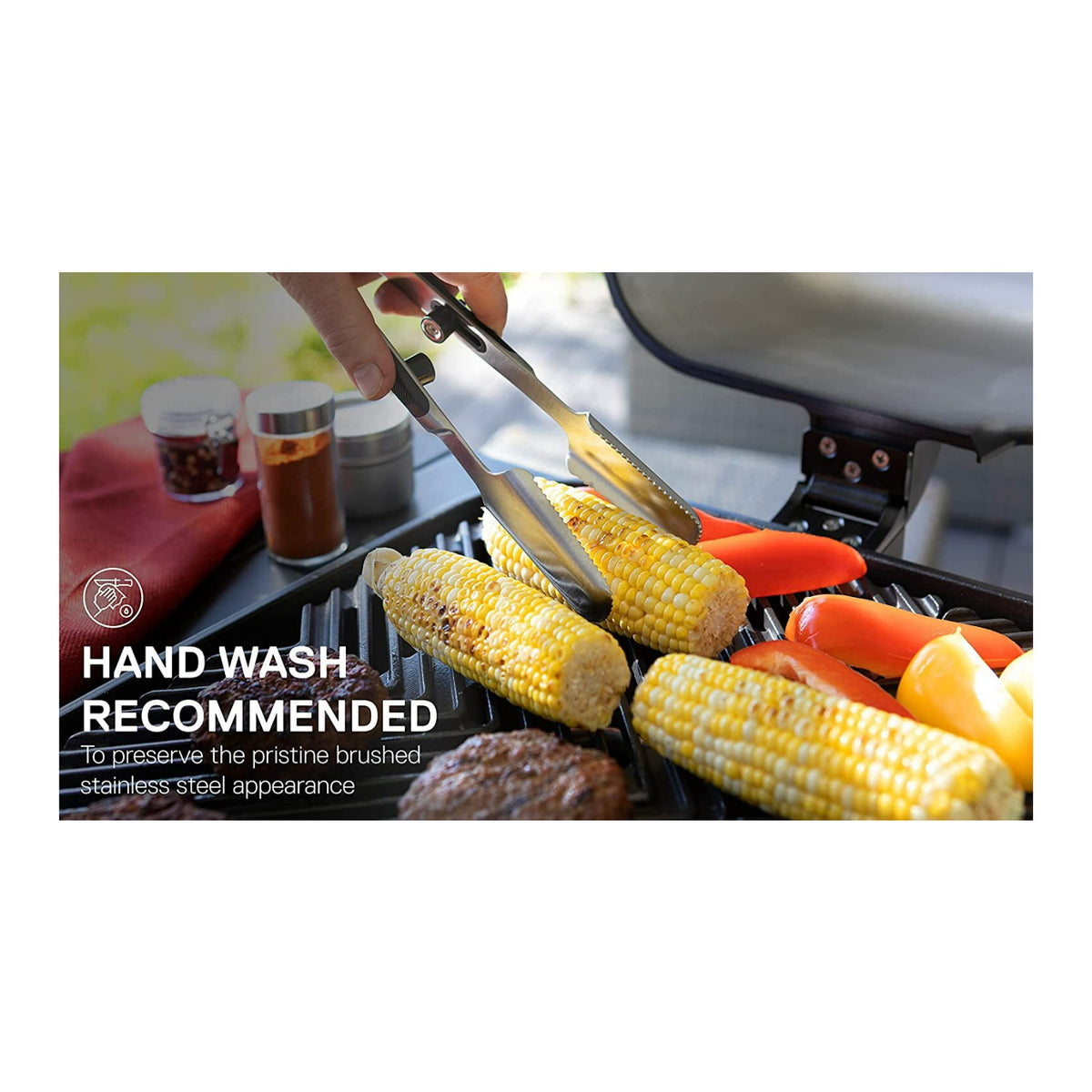 Everdure Premium Stainless Steel Heavy Duty Grilling Medium Utensils Set