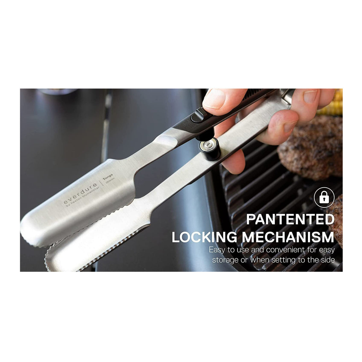 Everdure Premium Stainless Steel Heavy Duty Grilling Medium Utensils Set