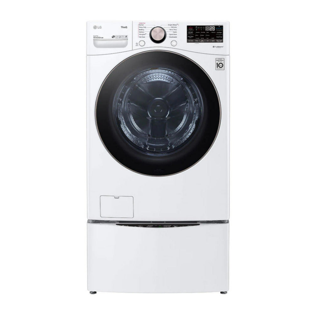 LG 4.5 Cubic Feet Smart Front Load Washer with TurboWash Technology (White)