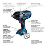 Bosch PROFACTOR 18V Connected Ready 3/4 Wrench with Friction Ring and Thru-Hole