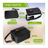 ROTTOGOON Portable 12V, 24V, and 110V Food Warmer, Mini Oven and Lunch Box