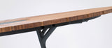 Houe CIRCLE Dining Table with Bamboo Lamellas (Gray Aluminum Legs,Granite Stone)
