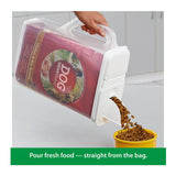 Buddeez Pet Food 8-Quart Bird Seed and Dog Food Storage Container with Handle
