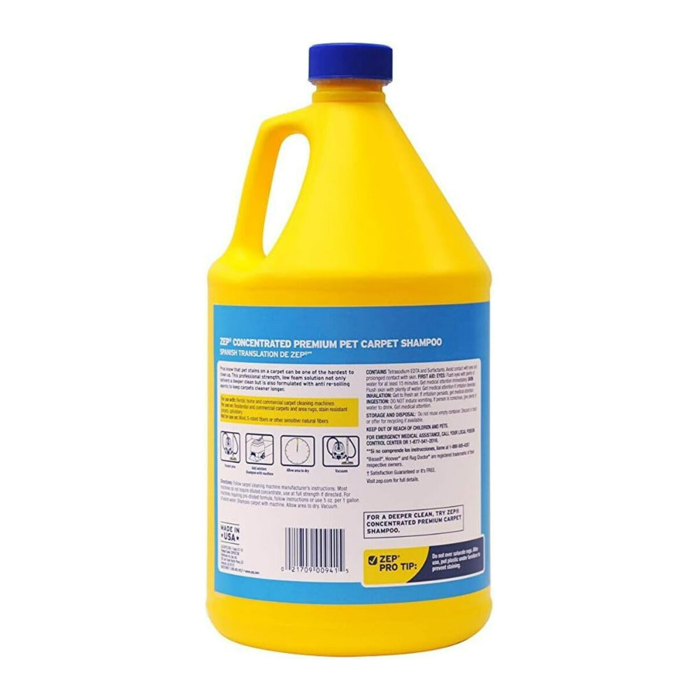 Zep INC Carpet Liquid Shampoo with Professional Grade and Low Foam Formula