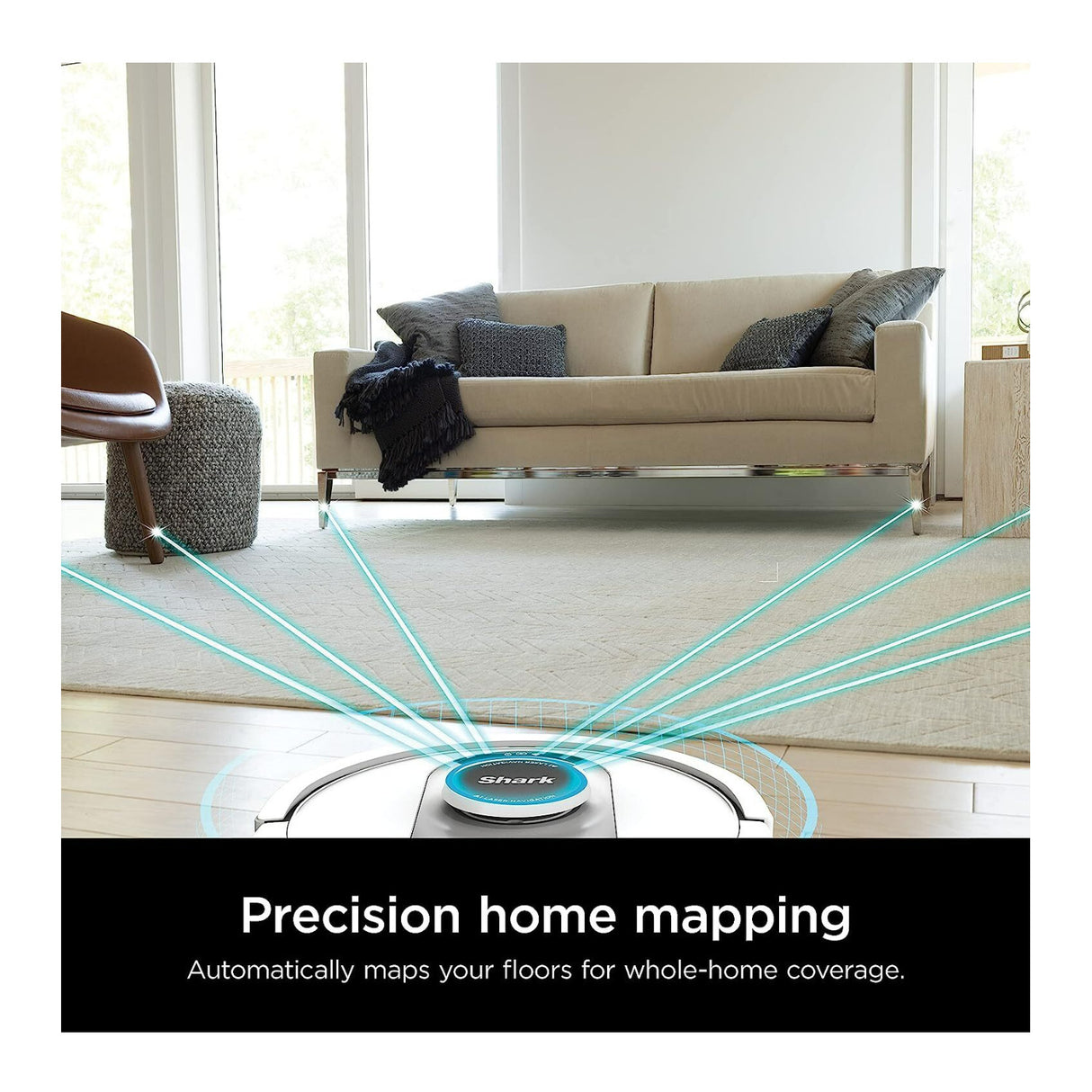 Shark AI Ultra Robot Vacuum with Matrix Clean and Self-Empty Base (Silver/Black)