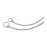 Guardian Gear 18-Inch X-Fine Snake-Chain Dog Collar with Slip-On Closure(Chrome)
