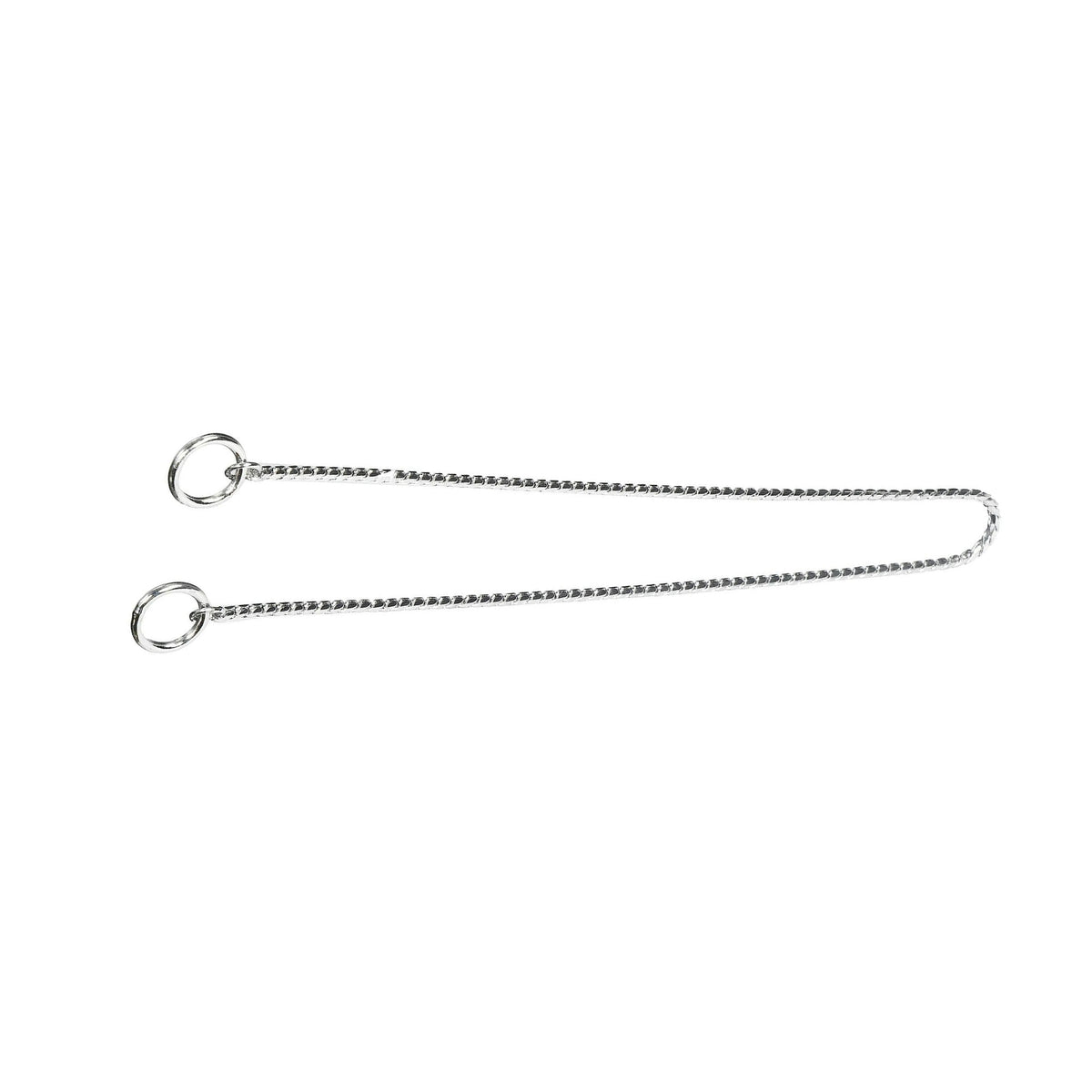 Guardian Gear 18-Inch X-Fine Snake-Chain Dog Collar with Slip-On Closure(Chrome)