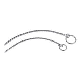 Guardian Gear 18-Inch X-Fine Snake-Chain Dog Collar with Slip-On Closure(Chrome)