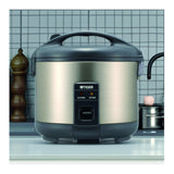 Tiger JNP-S18U 10-Cup Rice Cooker (Urban Satin) with Washing Bowl and Spoon