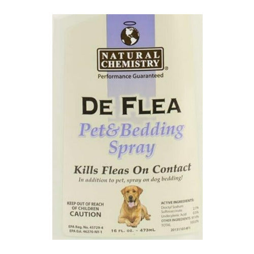 Natural Chemistry De Flea 16.9 Fl. Oz Pet and Bedding Spray for Dogs