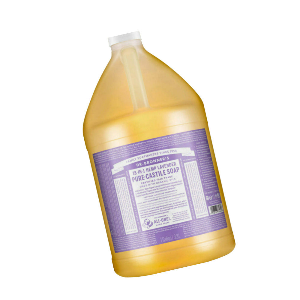 Dr. Bronners 1-Gallon Lavender Scent Versatile Pure Castile Liquid Soap