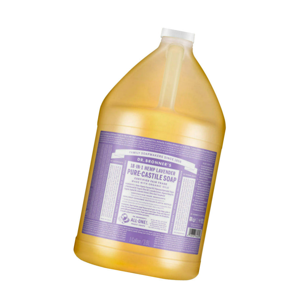 Dr. Bronners 1-Gallon Lavender Scent Versatile Pure Castile Liquid Soap