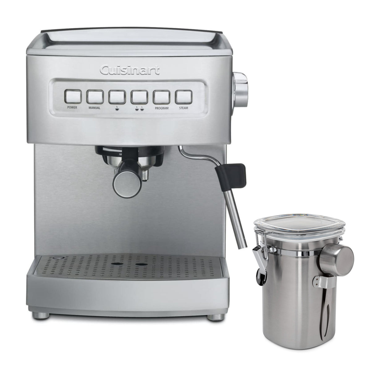 Cuisinart EM-200NP1 15-Bar Espresso Maker with Canister with Measuring Spoon