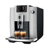 Jura E6 Automatic Espresso Machine with Programmable Coffee Strength (Platinum)