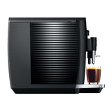 Jura E4 Coffee Machine (Piano Black) with Filter, Cleaning Tablets and Coffee