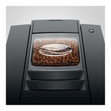 Jura E4 Coffee Machine (Piano Black) with Filter, Cleaning Tablets and Coffee