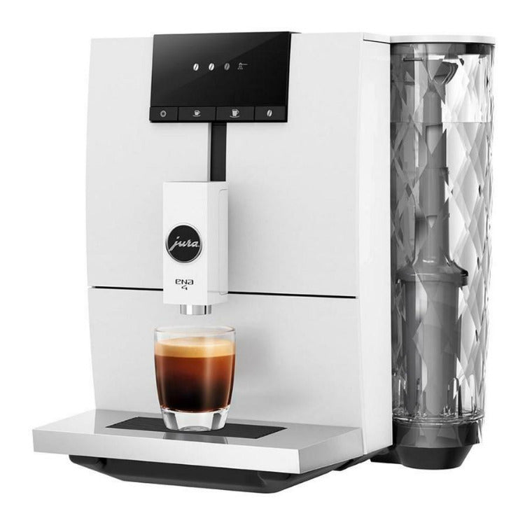 Jura ENA 4 Espresso Machine (Nordic White) with Water Filter, Cleaning Tablets and Whole Bean Coffee