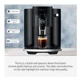 Jura E4 Coffee Machine (Piano Black) with Filter, Cleaning Tablets and Coffee