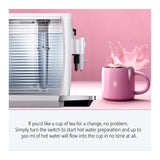 Jura E4 Coffee Machine (Piano White) with Filter, Cleaning Tablets and Coffee