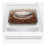 Jura E4 Coffee Machine (Piano White) with Filter, Cleaning Tablets and Coffee