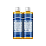 Dr. Bronners Organic 18-in-1 All-Purpose Peppermint Liquid Soap (8 Oz) (2-Pack)